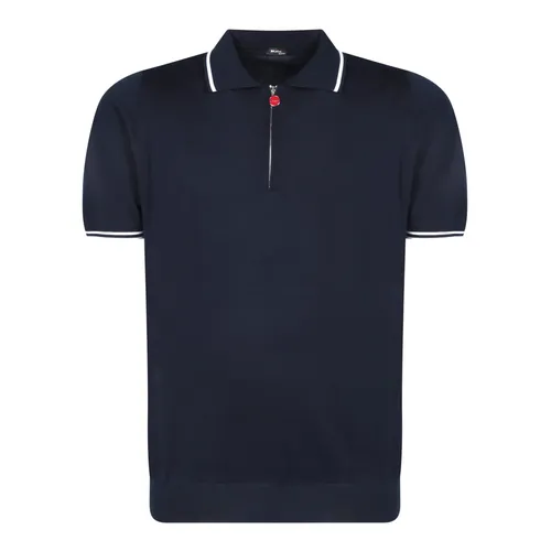 Kiton - Tops > Polo Shirts - Blue - Kiton - Modalova