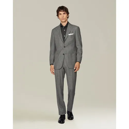 Suits > Suit Sets > Single Breasted Suits - - Kiton - Modalova