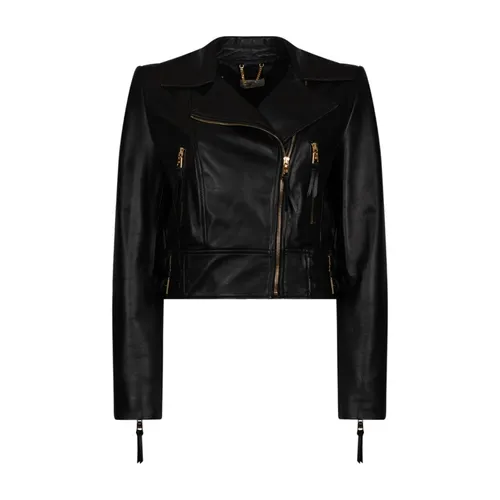 Jackets > Leather Jackets - - Elisabetta Franchi - Modalova
