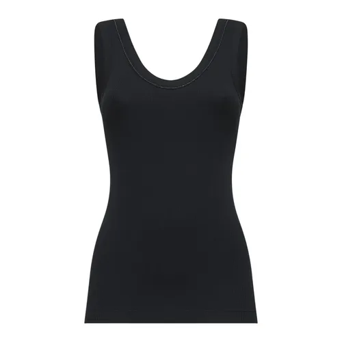 Tops > Sleeveless Tops - - Brunello Cucinelli - Modalova