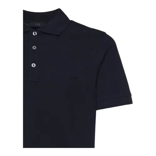 Fay - Tops > Polo Shirts - Blue - Fay - Modalova