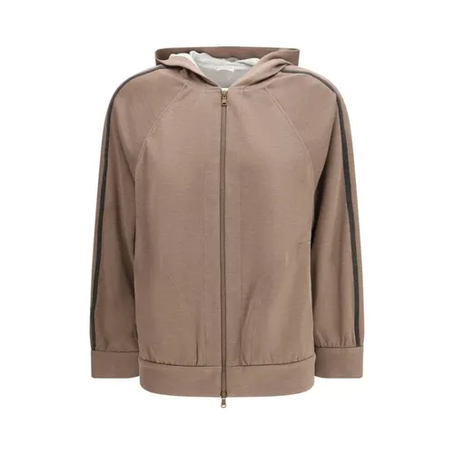 Sweatshirts & Hoodies > Zip-throughs - - Brunello Cucinelli - Modalova