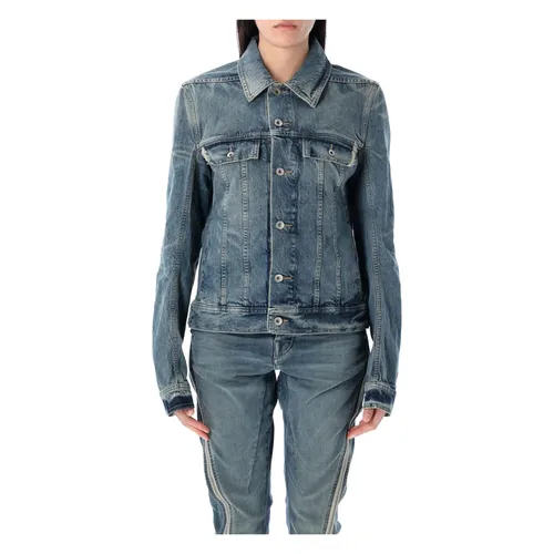 Jackets > Denim Jackets - - Rick Owens - Modalova