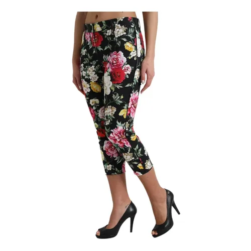 Trousers > Cropped Trousers - - Dolce & Gabbana - Modalova
