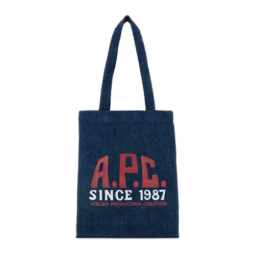 A.p.c. - Bags > Tote Bags - Blue - A.p.c. - Modalova