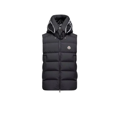 Moncler - Jackets > Vests - Black - Moncler - Modalova
