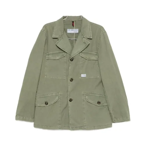 Fay - Jackets > Blazers - Green - Fay - Modalova