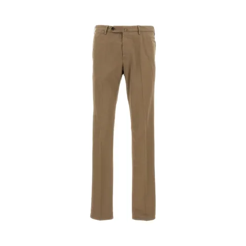 Pt01 - Trousers > Chinos - Brown - Pt01 - Modalova
