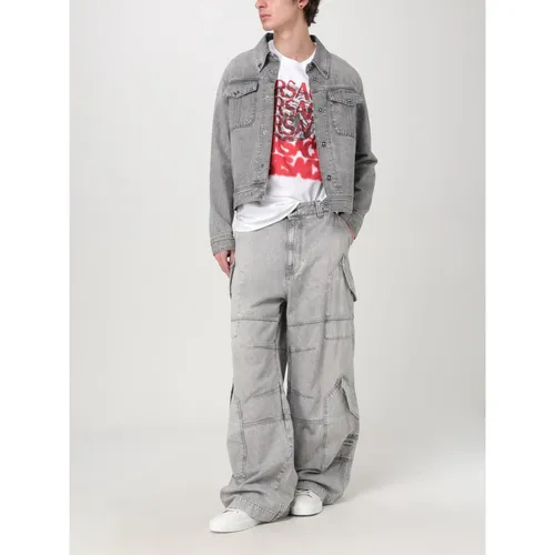 Jeans > Wide Jeans - - Versace - Modalova