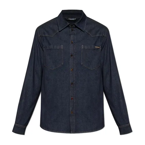 Shirts > Denim Shirts - - Dolce & Gabbana - Modalova