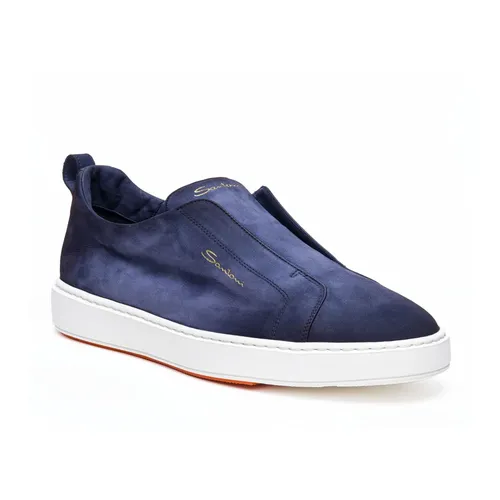 Santoni - Shoes > Sneakers - Blue - Santoni - Modalova