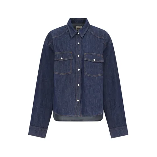 Blouses & Shirts > Denim Shirts - - Khaite - Modalova