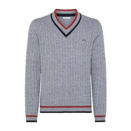 Knitwear > V-neck Knitwear - - Sun68 - Modalova