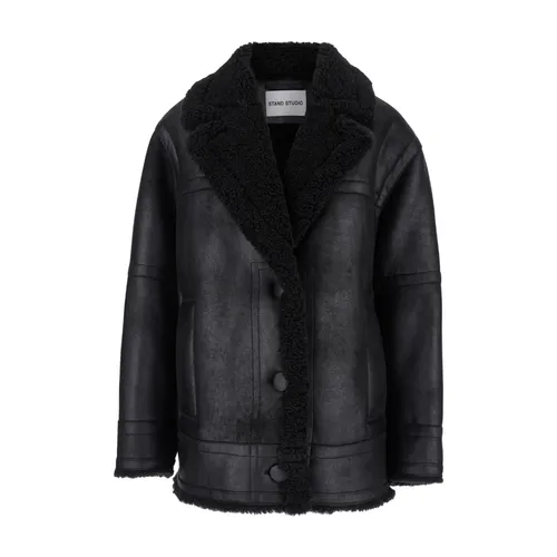 Jackets > Faux Fur & Shearling Jackets - - Stand Studio - Modalova