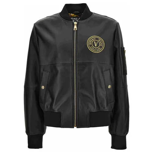 Jackets > Leather Jackets - - Versace Jeans Couture - Modalova