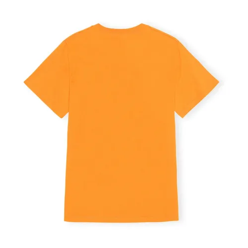 Ganni - Tops > T-Shirts - Orange - Ganni - Modalova