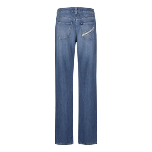 Jeans > Straight Jeans - - Elisabetta Franchi - Modalova