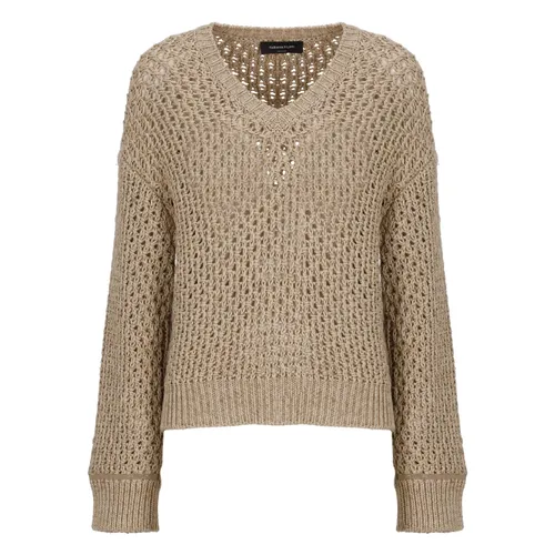 Knitwear > V-neck Knitwear - - Fabiana Filippi - Modalova