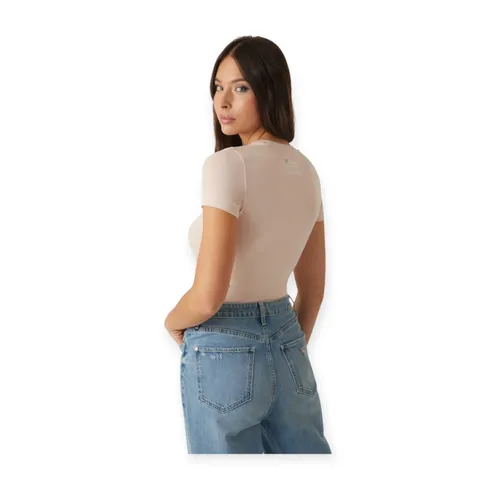 Guess - Tops > T-Shirts - Beige - Guess - Modalova