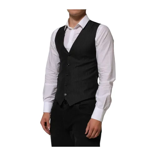 Suits > Suit Vests - - Dolce & Gabbana - Modalova