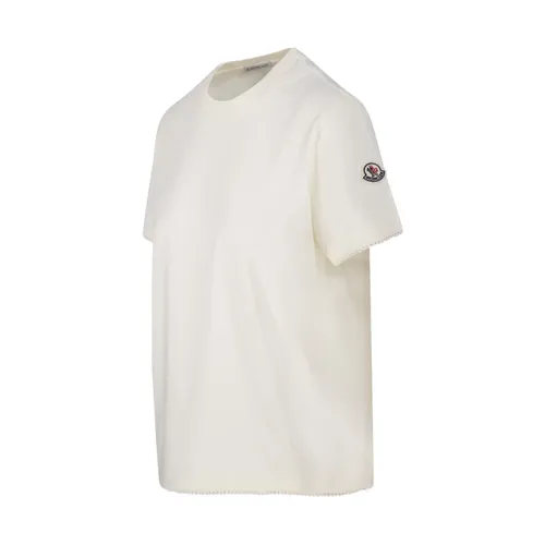 Moncler - Tops > T-Shirts - White - Moncler - Modalova