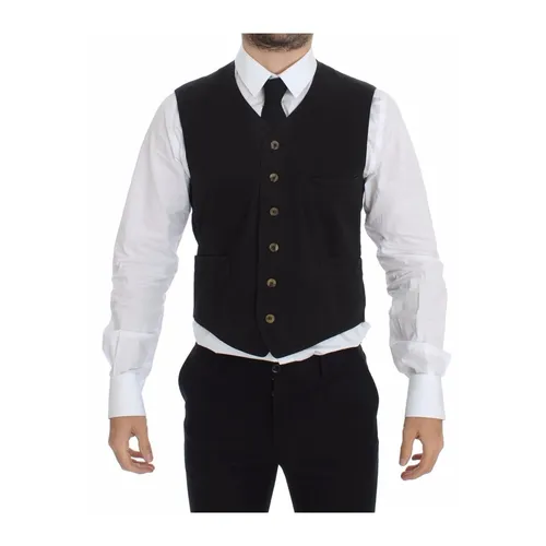 Suits > Suit Vests - - Dolce & Gabbana - Modalova