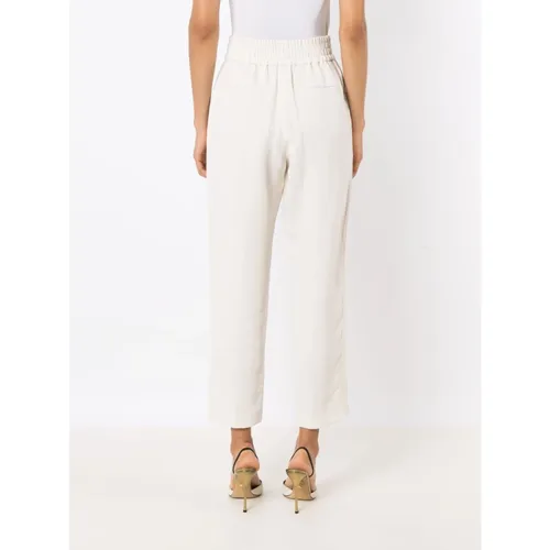 Trousers > Cropped Trousers - - Brunello Cucinelli - Modalova