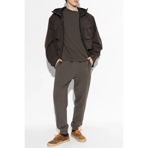 Moncler - Tops > T-Shirts - Brown - Moncler - Modalova