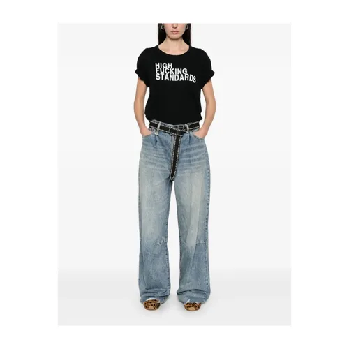 R13 - Jeans > Wide Jeans - Blue - R13 - Modalova