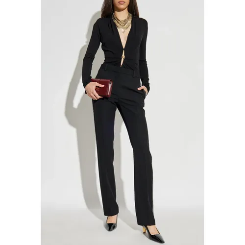 Trousers > Slim-fit Trousers - - Versace - Modalova