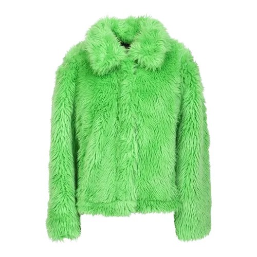 Jackets > Faux Fur & Shearling Jackets - - Msgm - Modalova
