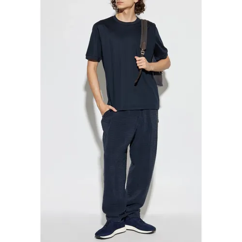 Trousers > Straight Trousers - - Giorgio Armani - Modalova