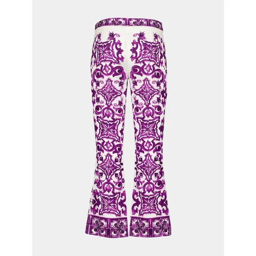 Trousers > Cropped Trousers - - Dolce & Gabbana - Modalova