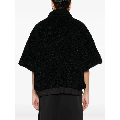 Moncler - Jackets > Capes - Black - Moncler - Modalova