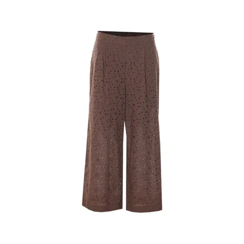 Trousers > Wide Trousers - - Twinset - Modalova