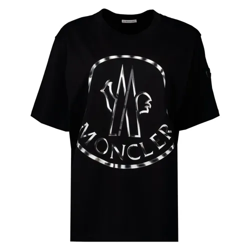 Moncler - Tops > T-Shirts - Black - Moncler - Modalova