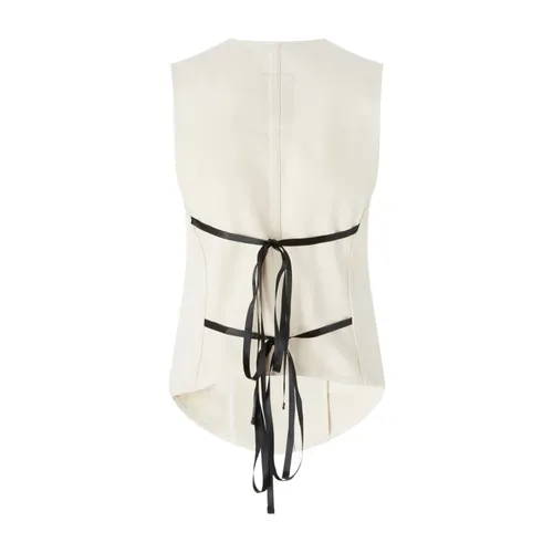 Pinko - Jackets > Vests - Beige - Pinko - Modalova