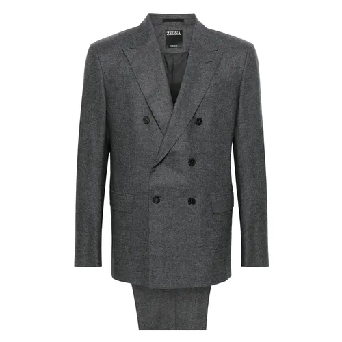 Suits > Suit Sets > Double Breasted Suits - - Zegna - Modalova