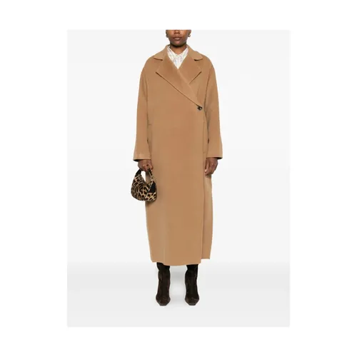 Coats > Single-Breasted Coats - - Soft Goat - Modalova