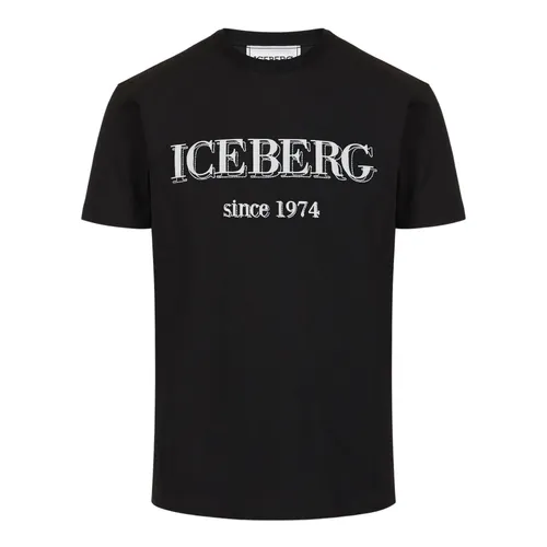 Iceberg - Tops > T-Shirts - Black - Iceberg - Modalova