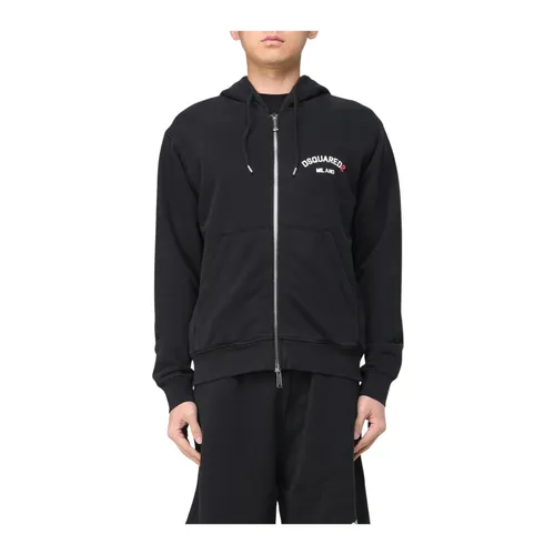Sweatshirts & Hoodies > Zip-throughs - - Dsquared2 - Modalova