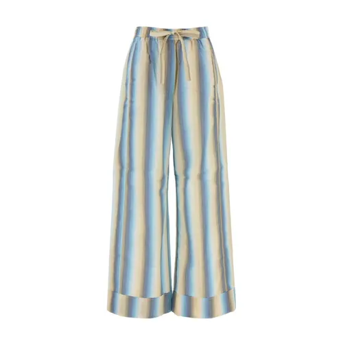 Trousers > Wide Trousers - - Ganni - Modalova
