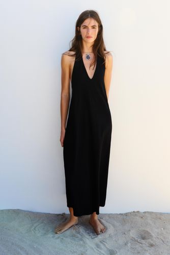 Robe Midi Encolure Américaine - Pull&Bear - Modalova