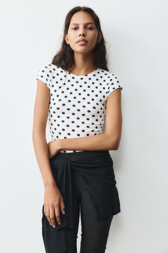 T-Shirt Manches Courtes Uni - Pull&Bear - Modalova