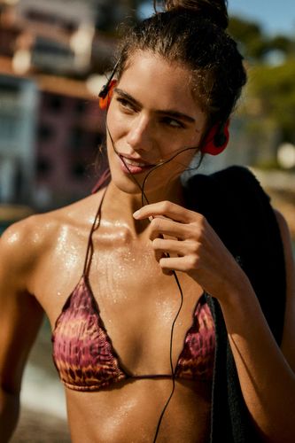 Haut De Bikini À Volants Tie-Dye - Pull&Bear - Modalova