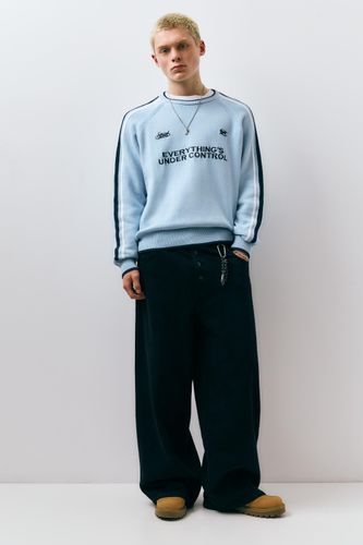 Pull Stwd Rayures Brodé - Pull&Bear - Modalova