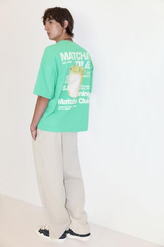 T-Shirt Stwd Imprimé Matcha Club - Pull&Bear - Modalova