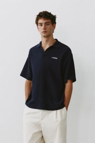 Polo Manches Courtes Gaufré - Pull&Bear - Modalova