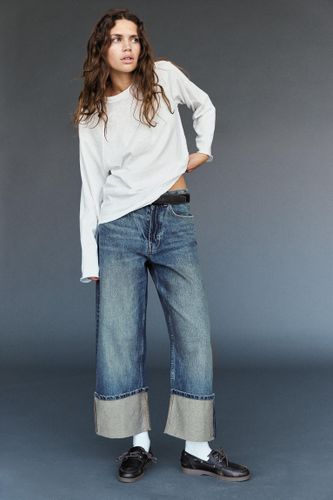 Jean Loose Droit Avec Ourlet Retroussé - Pull&Bear - Modalova