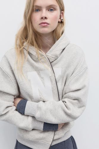 Sweat À Capuche Zippé Graphique - Pull&Bear - Modalova